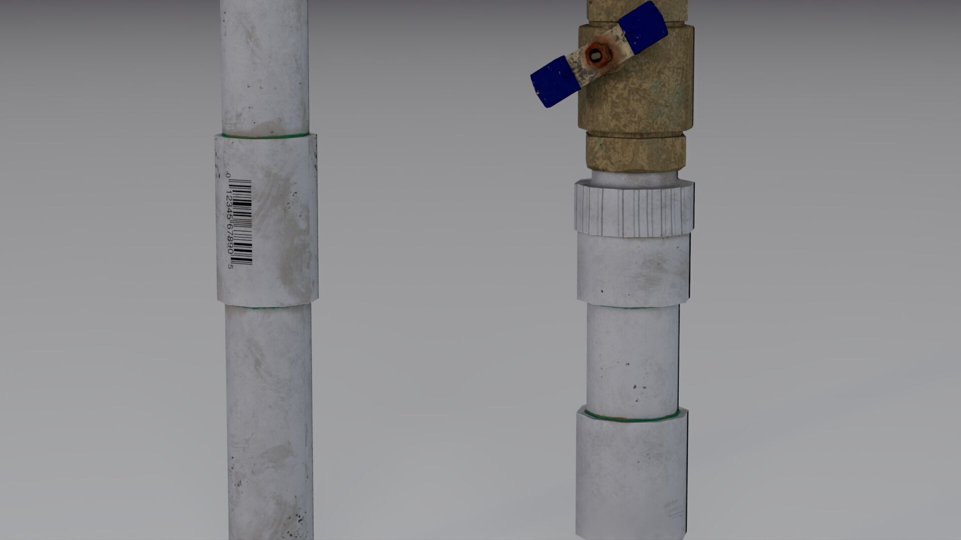 Backflow Preventer Low-poly 3D model_10