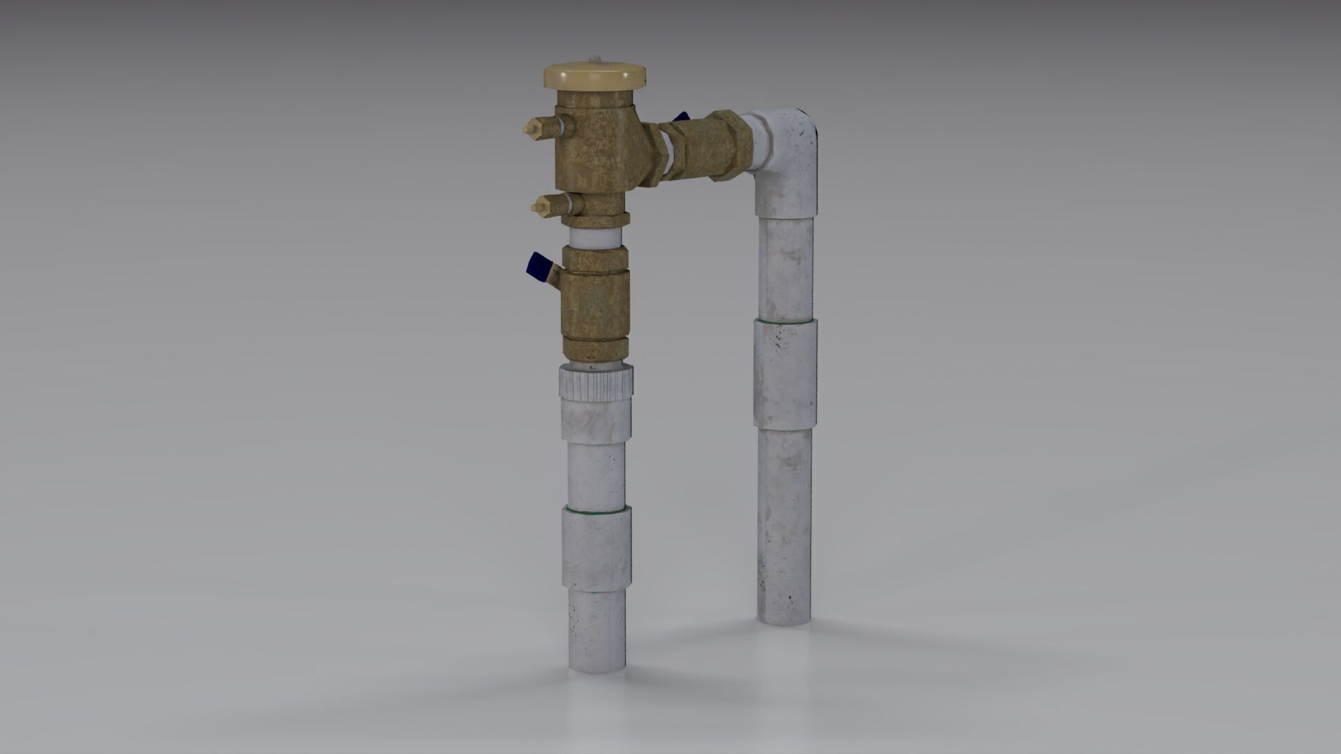 Backflow Preventer Low-poly 3D model_3