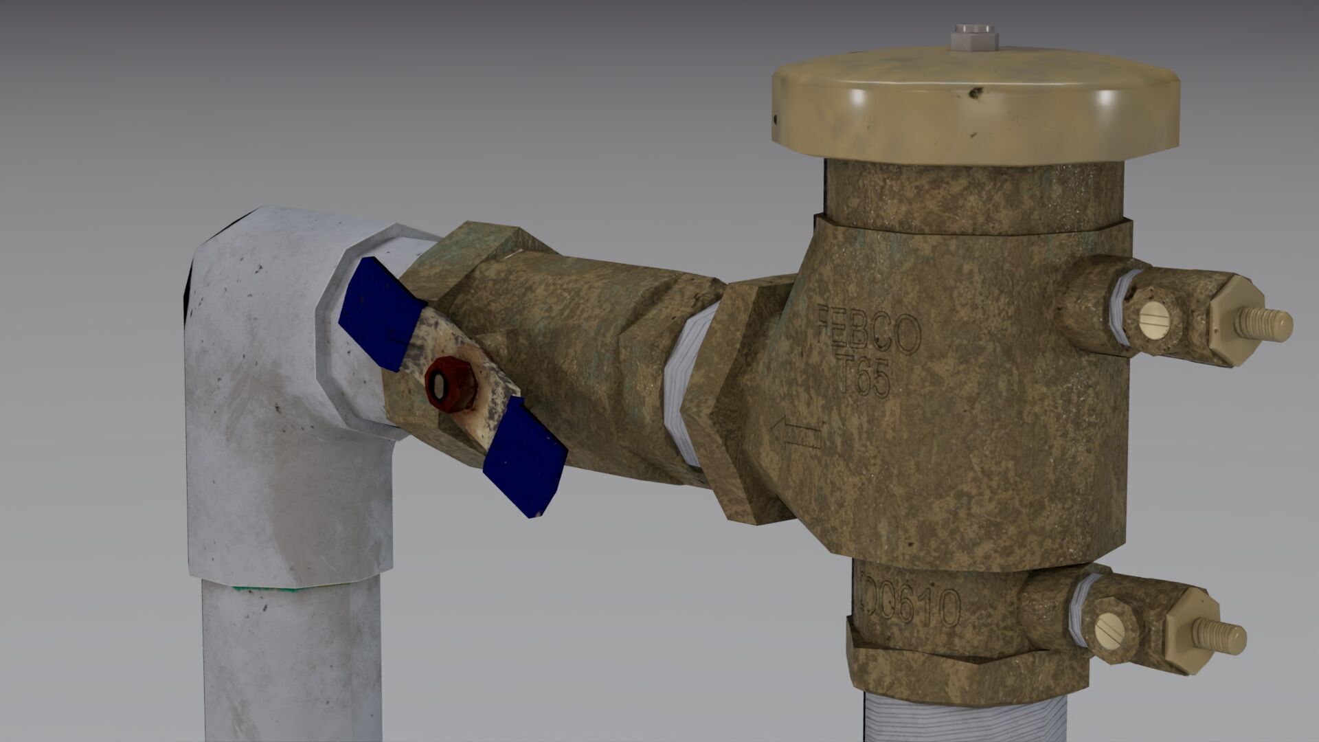 Backflow Preventer Low-poly 3D model_9