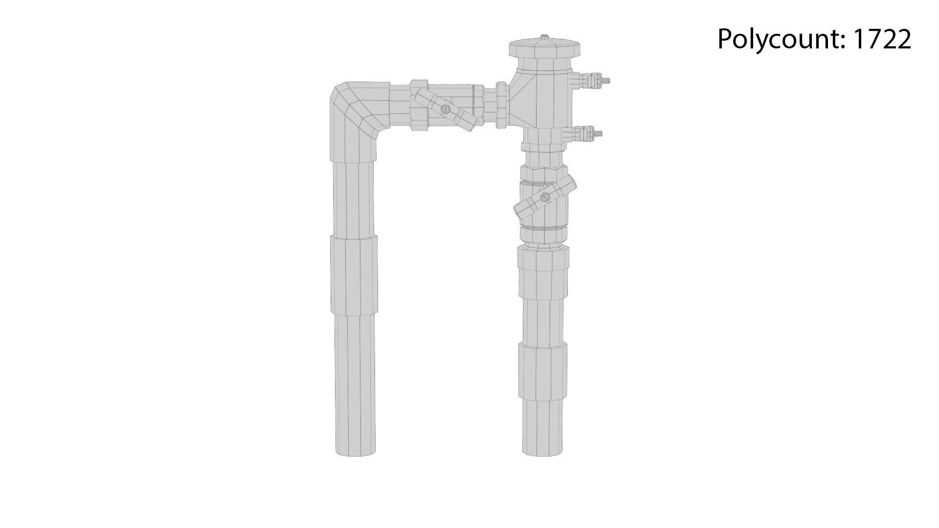 Backflow Preventer Low-poly 3D model_11