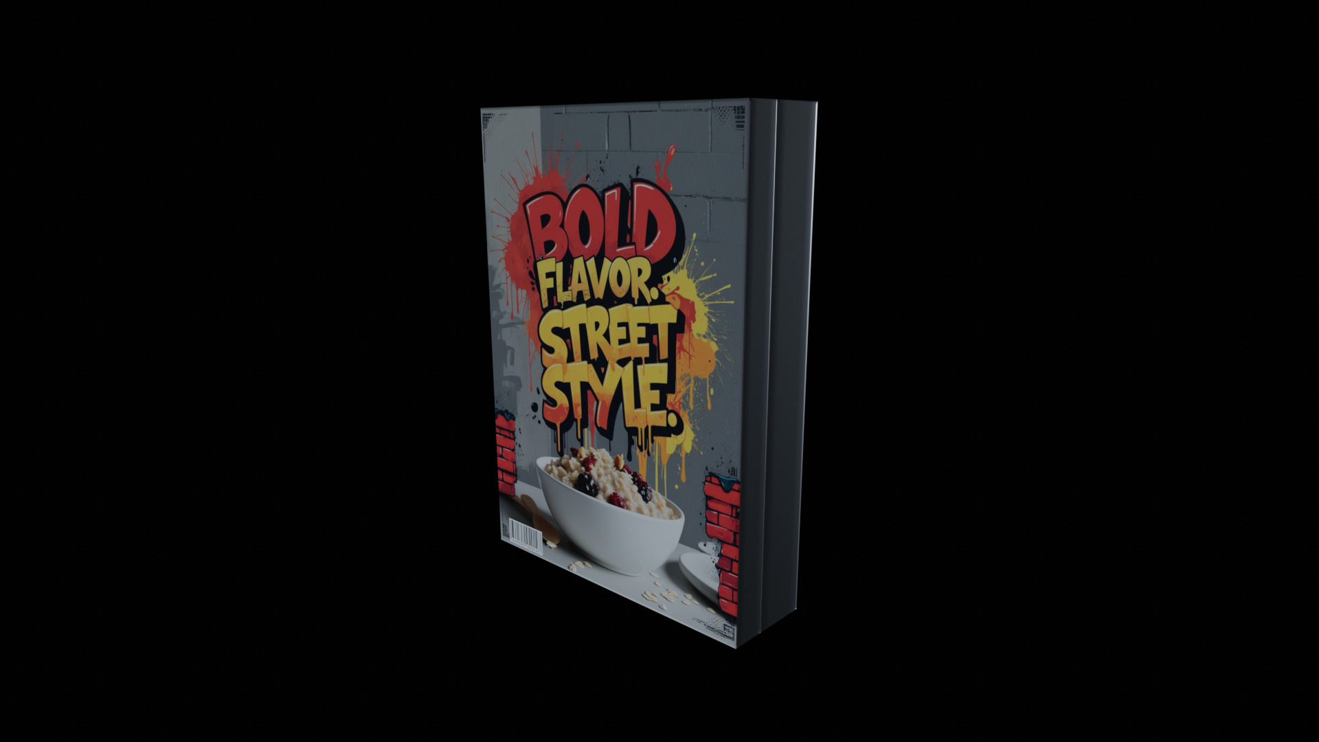 Dry breakfast and cereal-Instant Oatmeal-GAME READY PBR Low-poly 3D model_8