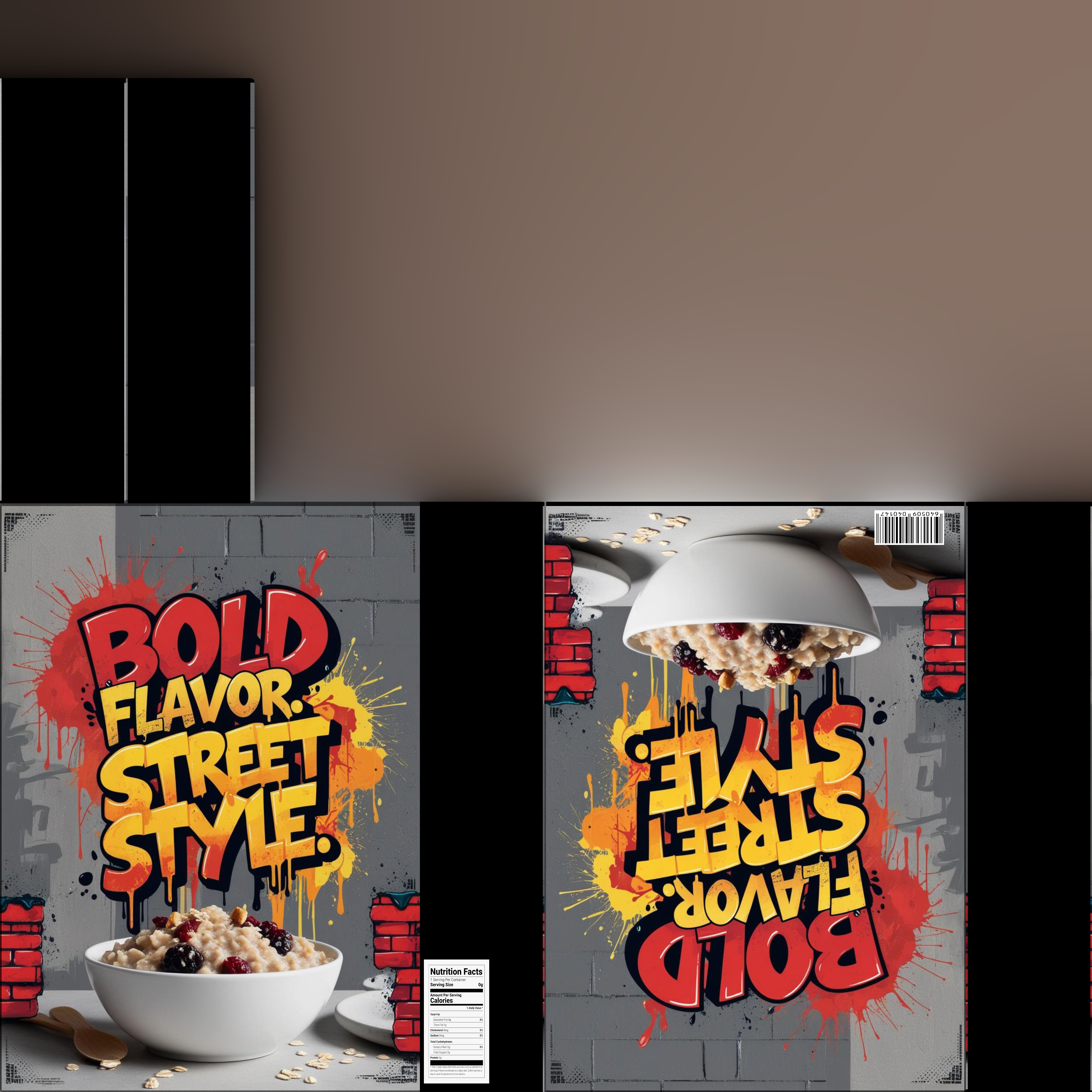 Dry breakfast and cereal-Instant Oatmeal-GAME READY PBR Low-poly 3D model_16