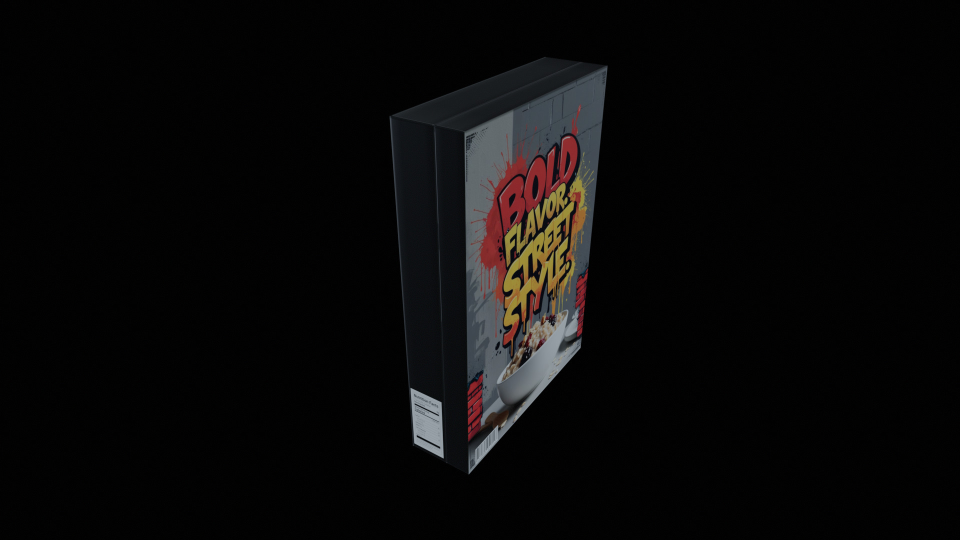 Dry breakfast and cereal-Instant Oatmeal-GAME READY PBR Low-poly 3D model_11