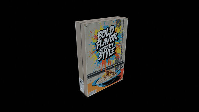Dry breakfast and cereal-Instant Oatmeal-GAME READY PBR Low-poly 3D model