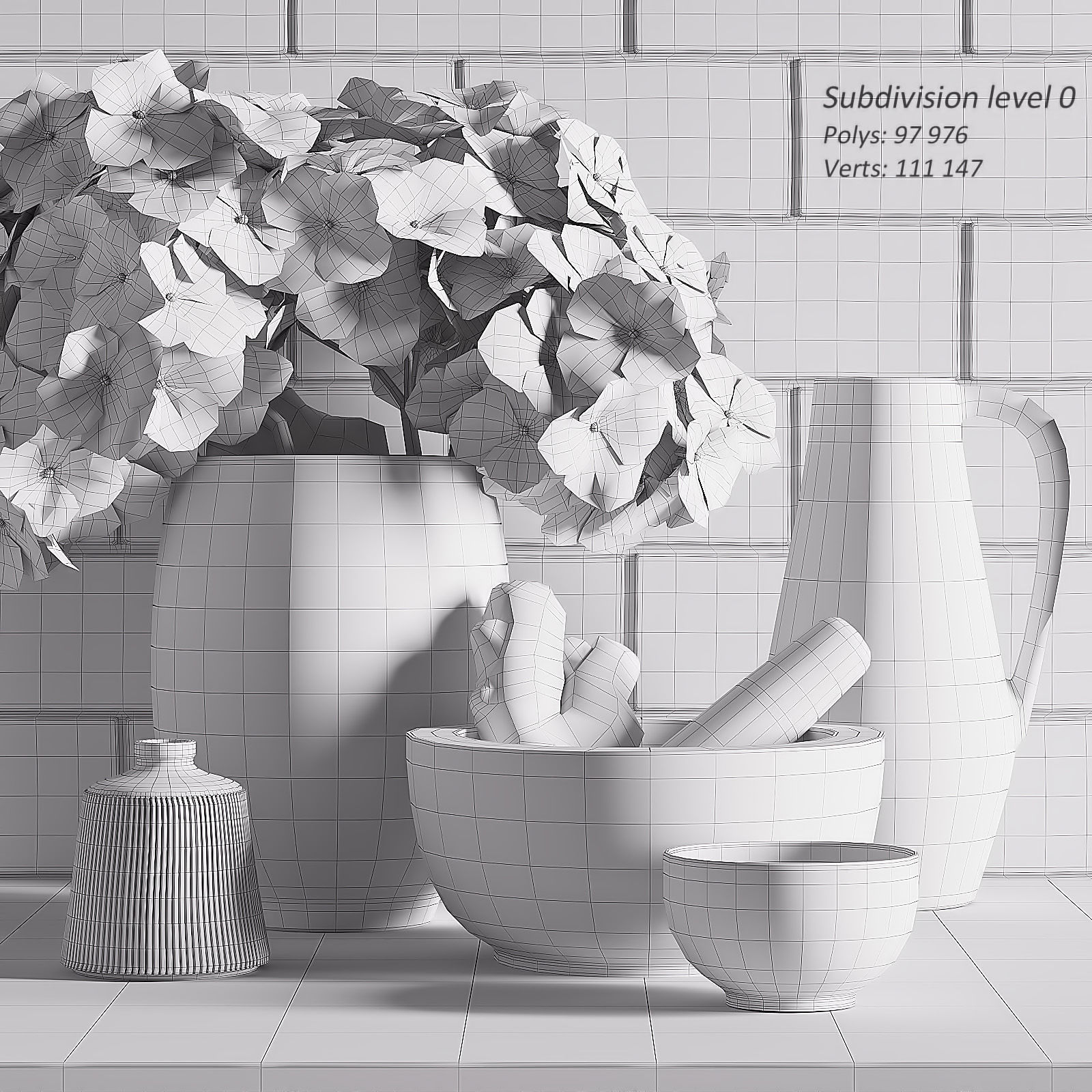 Kitchen Decoration Set 3D model_3