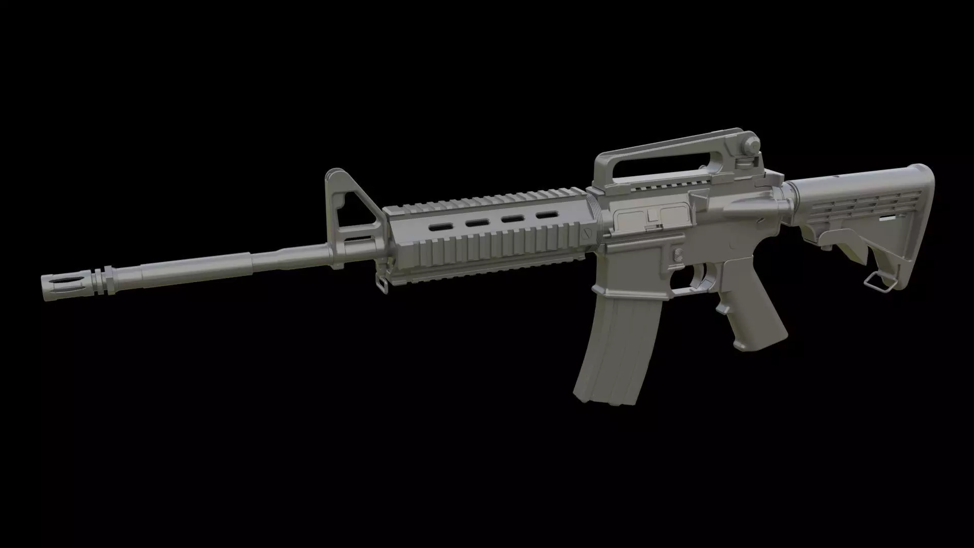Carbine M4 3D model_0