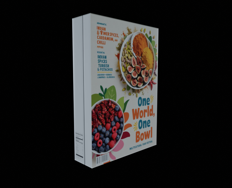 Dry breakfast and cereal-Instant Oatmeal-GAME READY PBR Low-poly 3D model_14