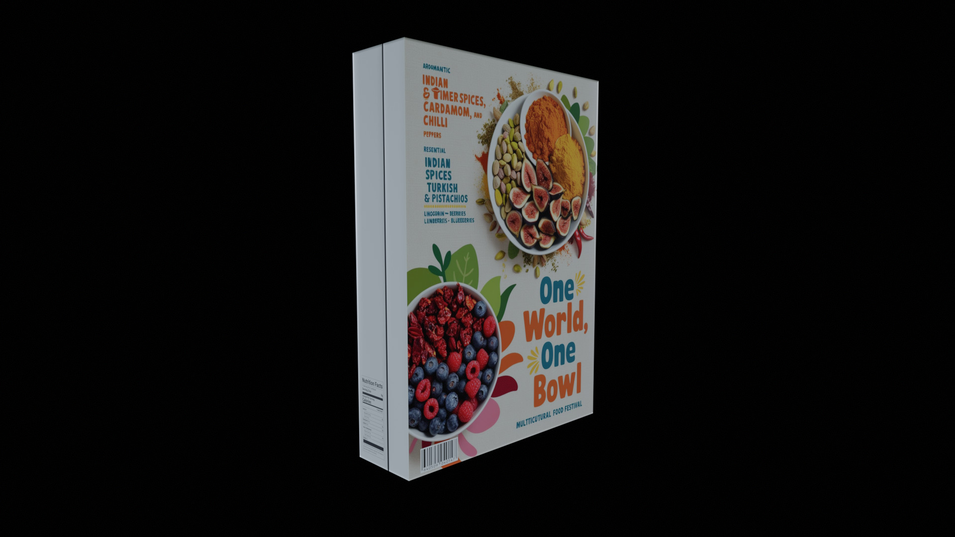 Dry breakfast and cereal-Instant Oatmeal-GAME READY PBR Low-poly 3D model_11