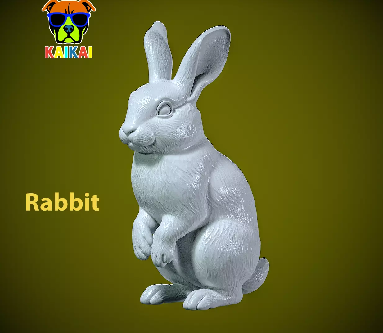 Rabbit rex model urban vibes 3D print model_0