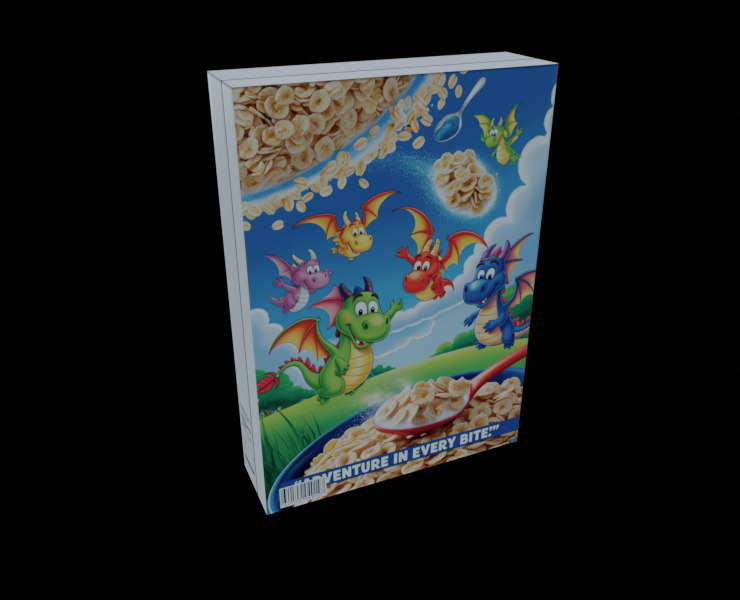 Dry breakfast and cereal-Instant Oatmeal-GAME READY PBR Low-poly 3D model_14