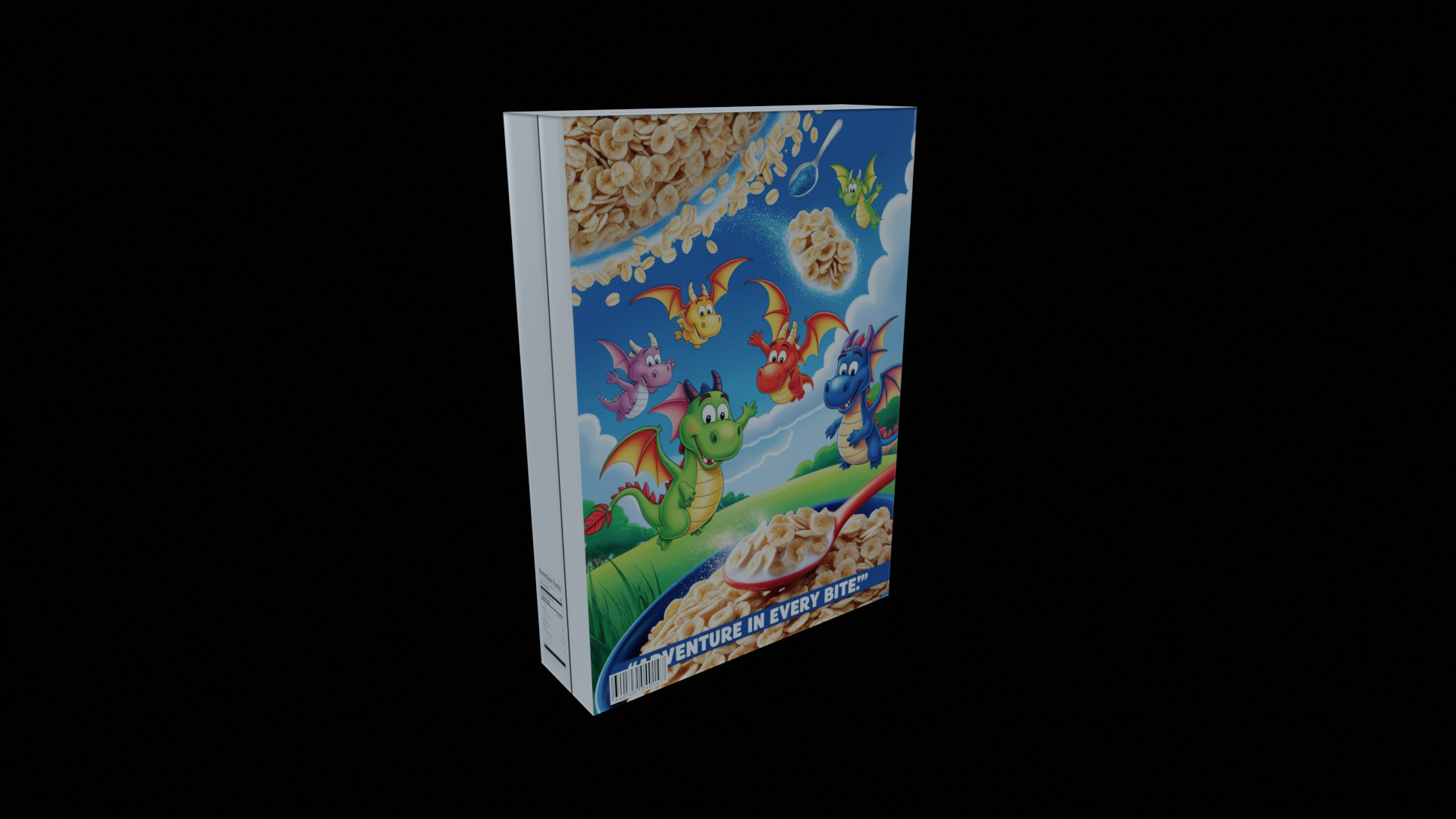 Dry breakfast and cereal-Instant Oatmeal-GAME READY PBR Low-poly 3D model_2