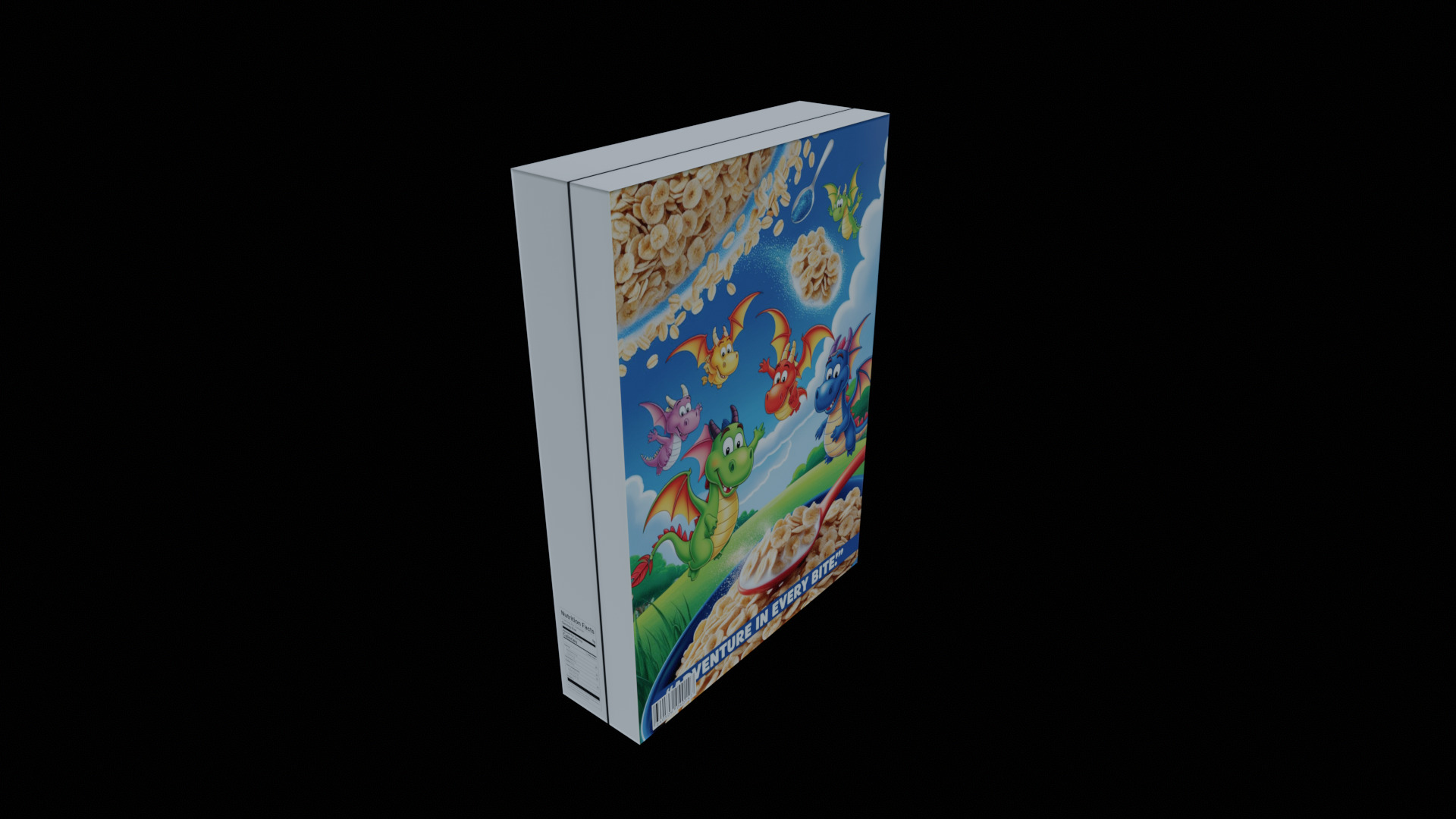 Dry breakfast and cereal-Instant Oatmeal-GAME READY PBR Low-poly 3D model_12