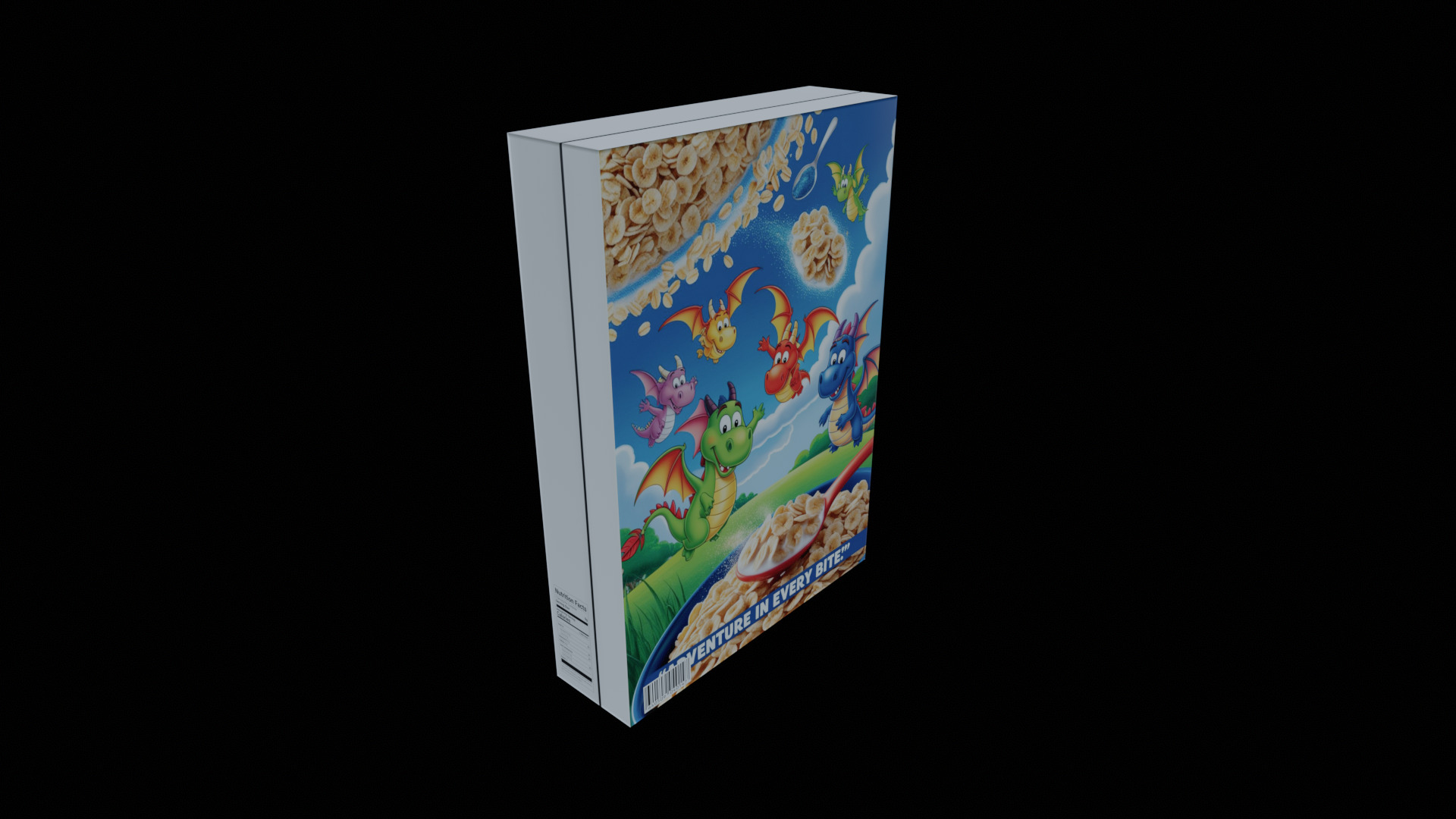 Dry breakfast and cereal-Instant Oatmeal-GAME READY PBR Low-poly 3D model_4