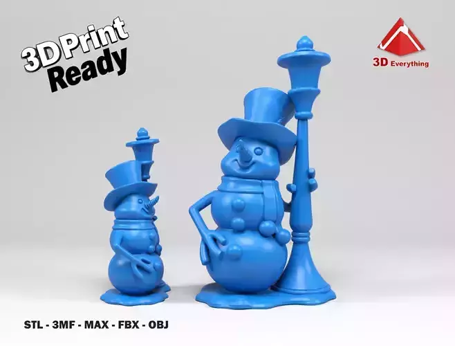 Snowman 3D print model