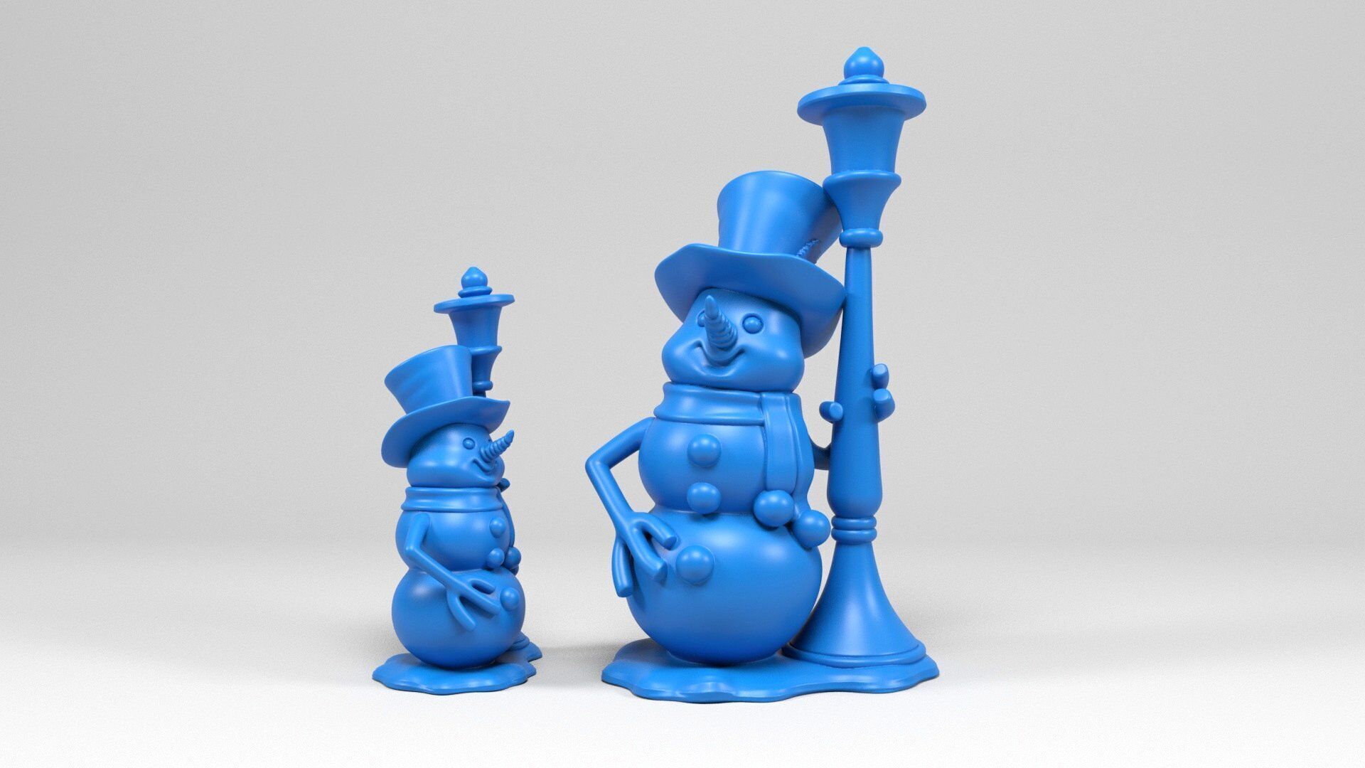 Snowman 3D print model_7