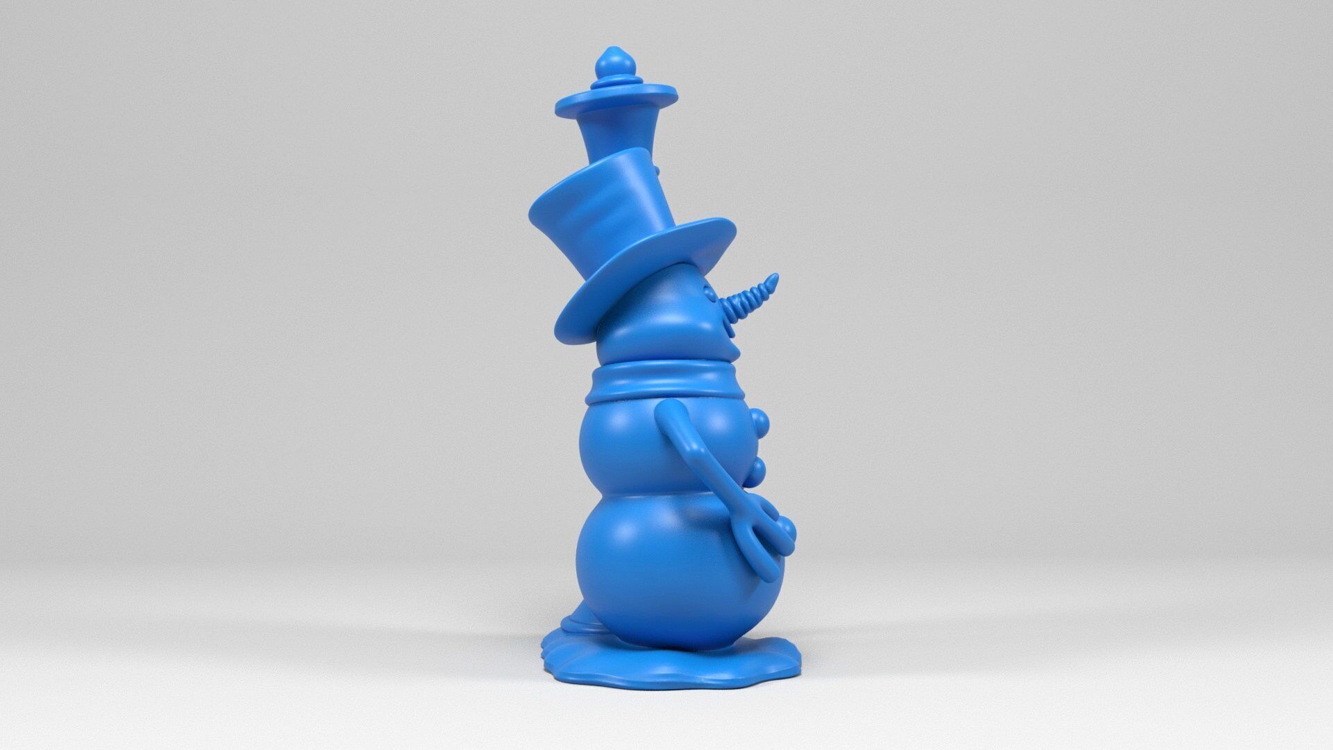 Snowman 3D print model_3
