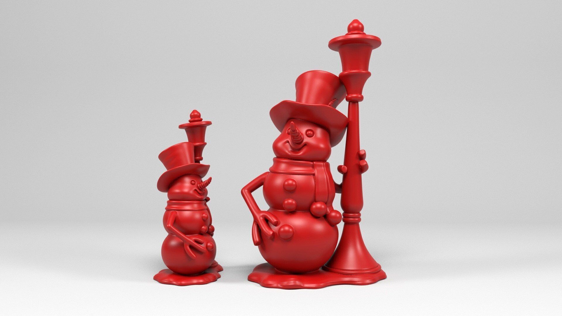 Snowman 3D print model_8