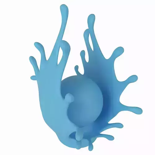 Table lamp splash 3d print 3D print model