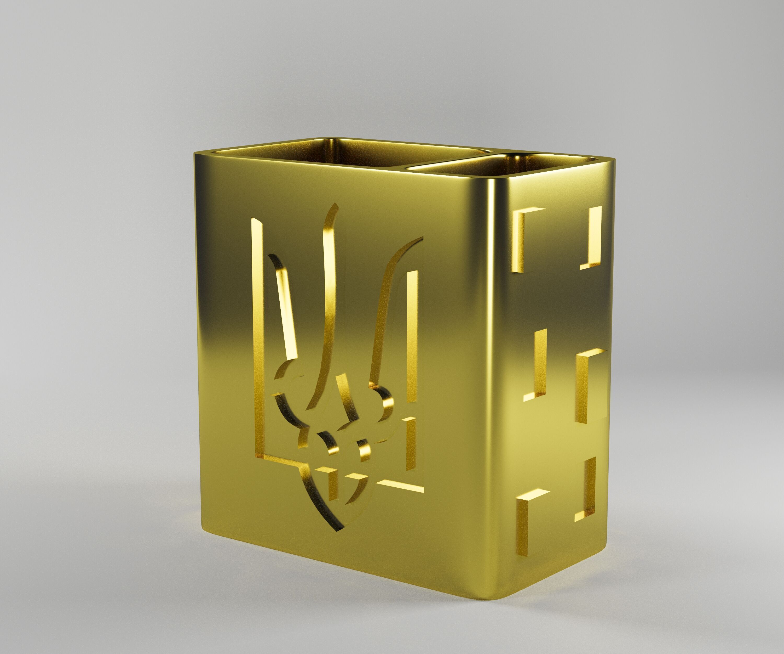 Glass for pens 3D print model_1