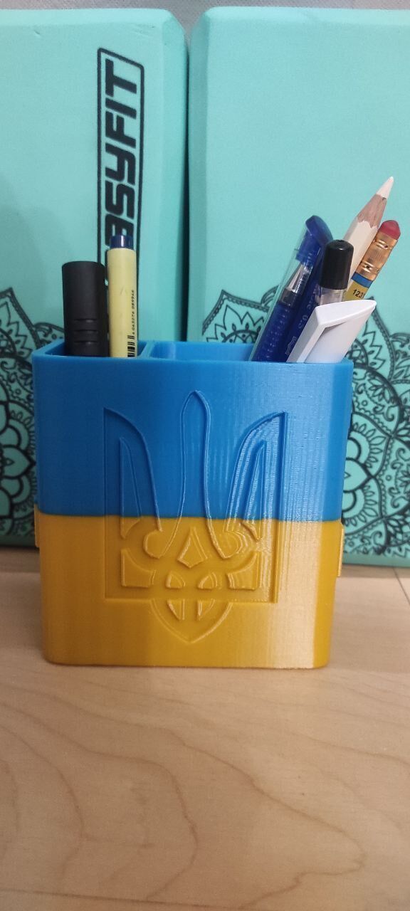 Glass for pens 3D print model_2