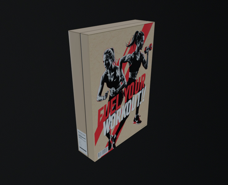 Dry breakfast and cereal-Instant Oatmeal-GAME READY PBR Low-poly 3D model_14