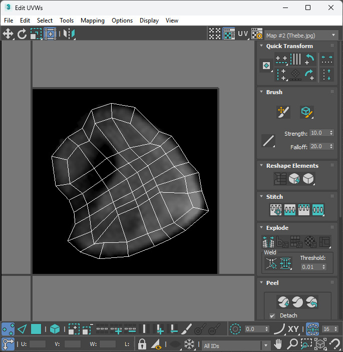 Thebe Moon 3D model_13