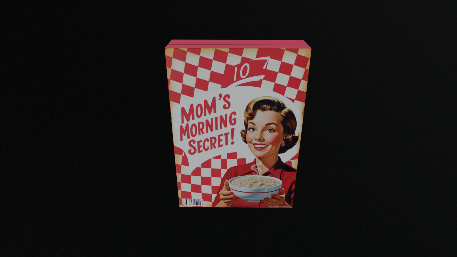 Dry breakfast and cereal-Instant Oatmeal-GAME READY PBR Low-poly 3D model_6