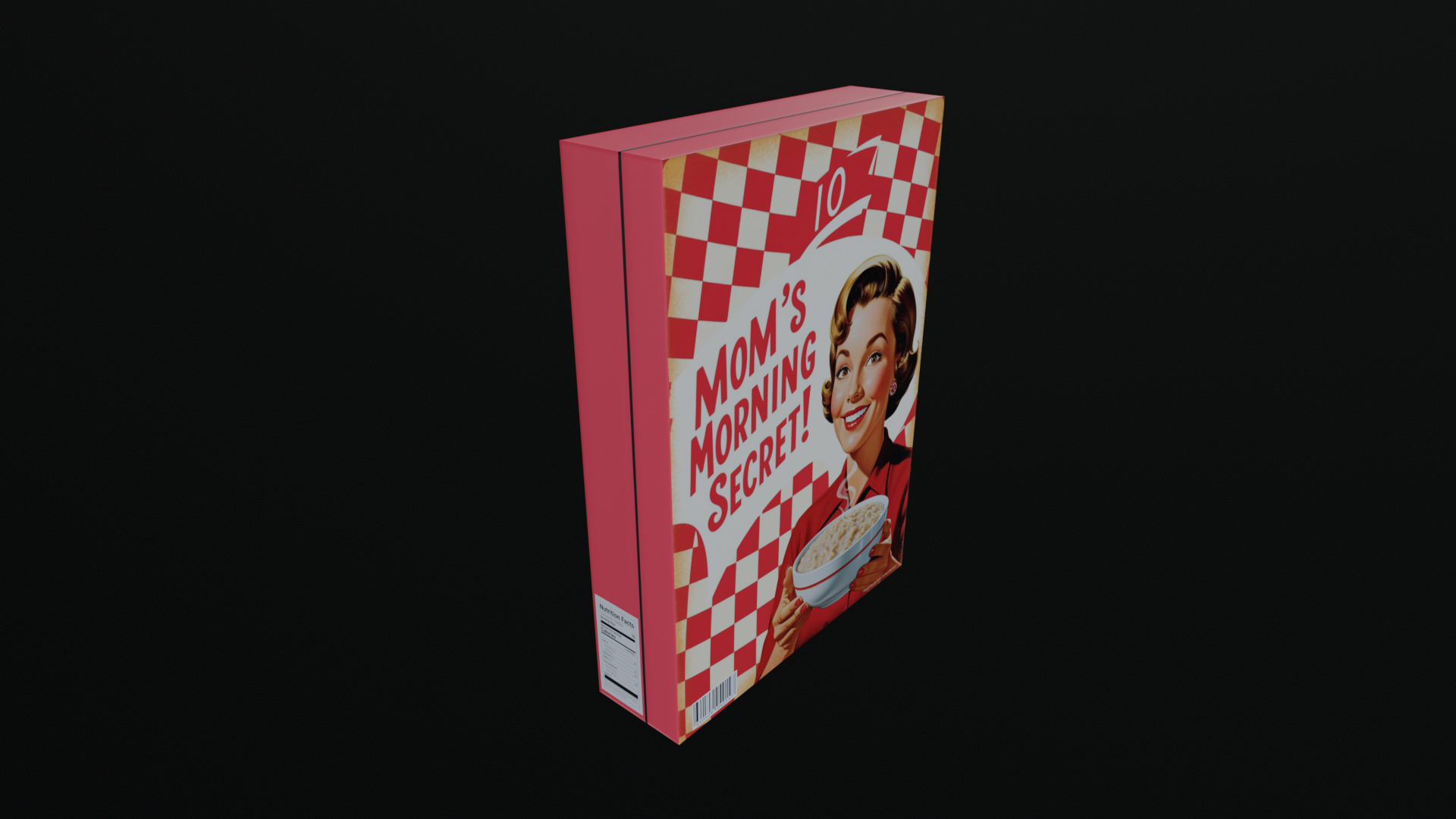 Dry breakfast and cereal-Instant Oatmeal-GAME READY PBR Low-poly 3D model_2