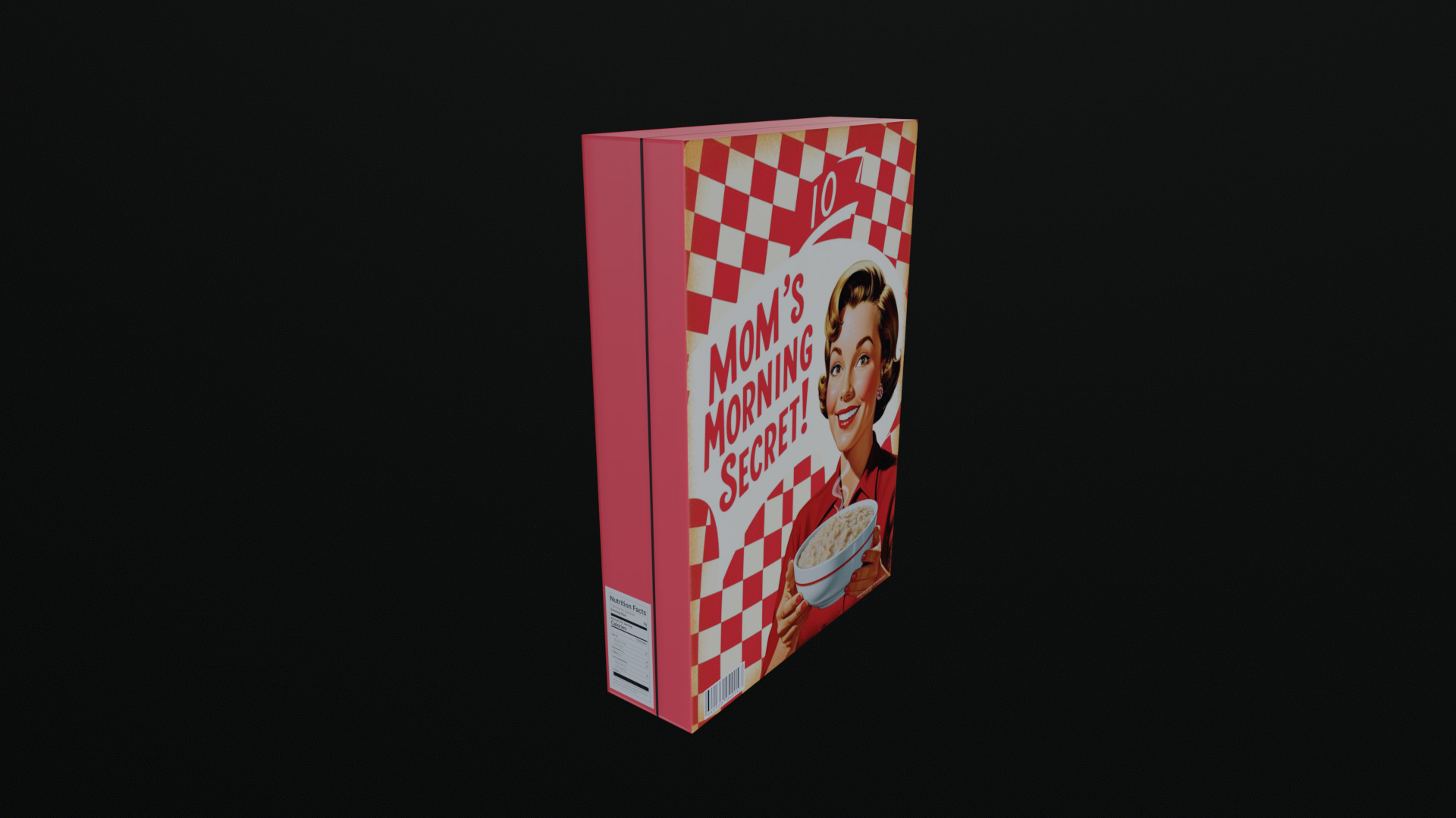 Dry breakfast and cereal-Instant Oatmeal-GAME READY PBR Low-poly 3D model_3