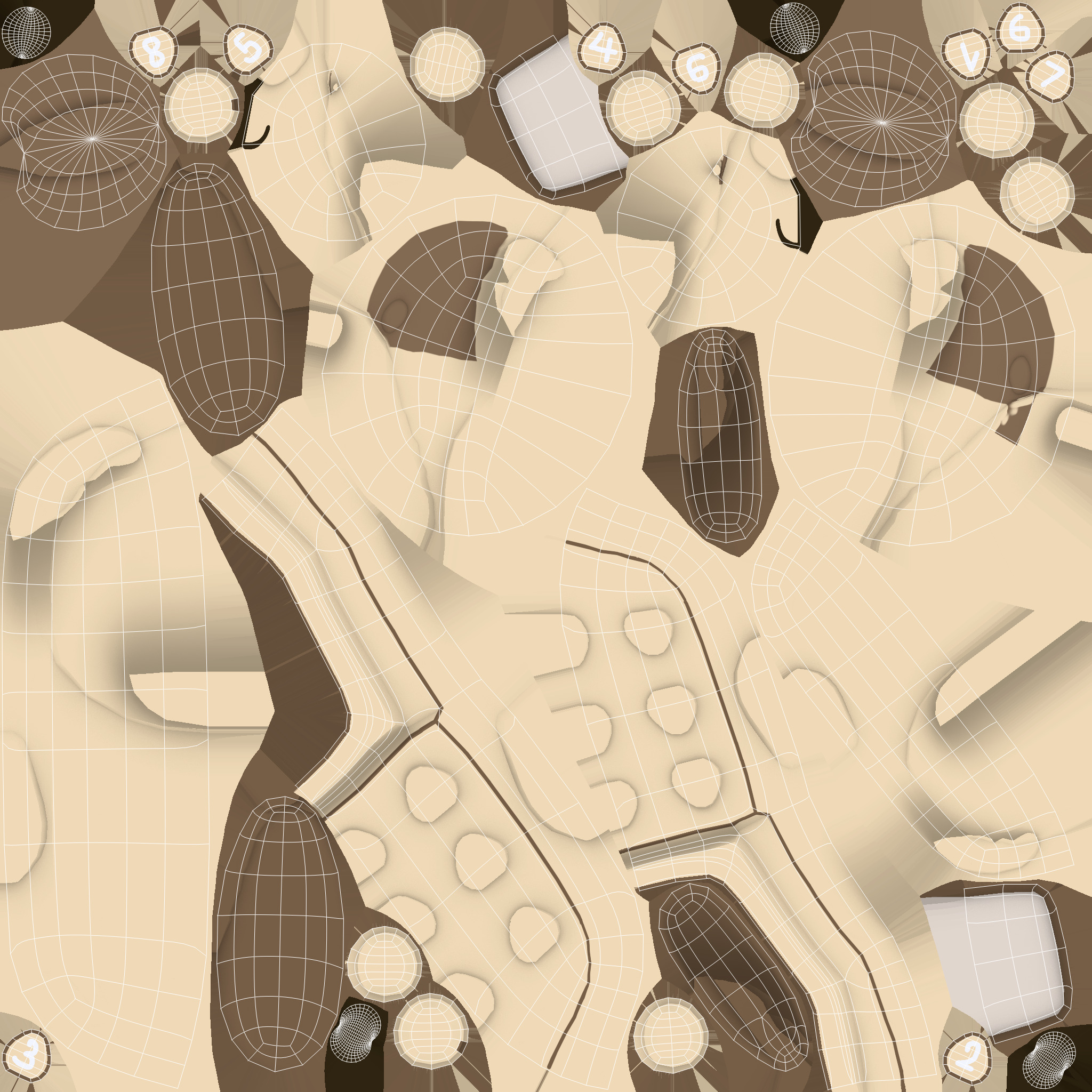 Cute Dog Phone Toy 3D Model - Stylized Cartoon Mobile Phone Low-poly 3D model_6