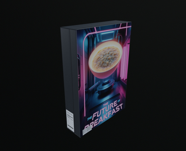 Dry breakfast and cereal-Instant Oatmeal-GAME READY PBR Low-poly 3D model_14