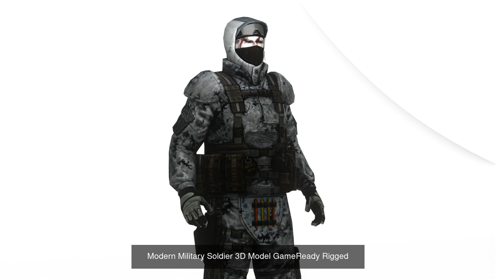 Special Forces Operatives 3D Model Pack 5 Characters 3D Model Collection_3