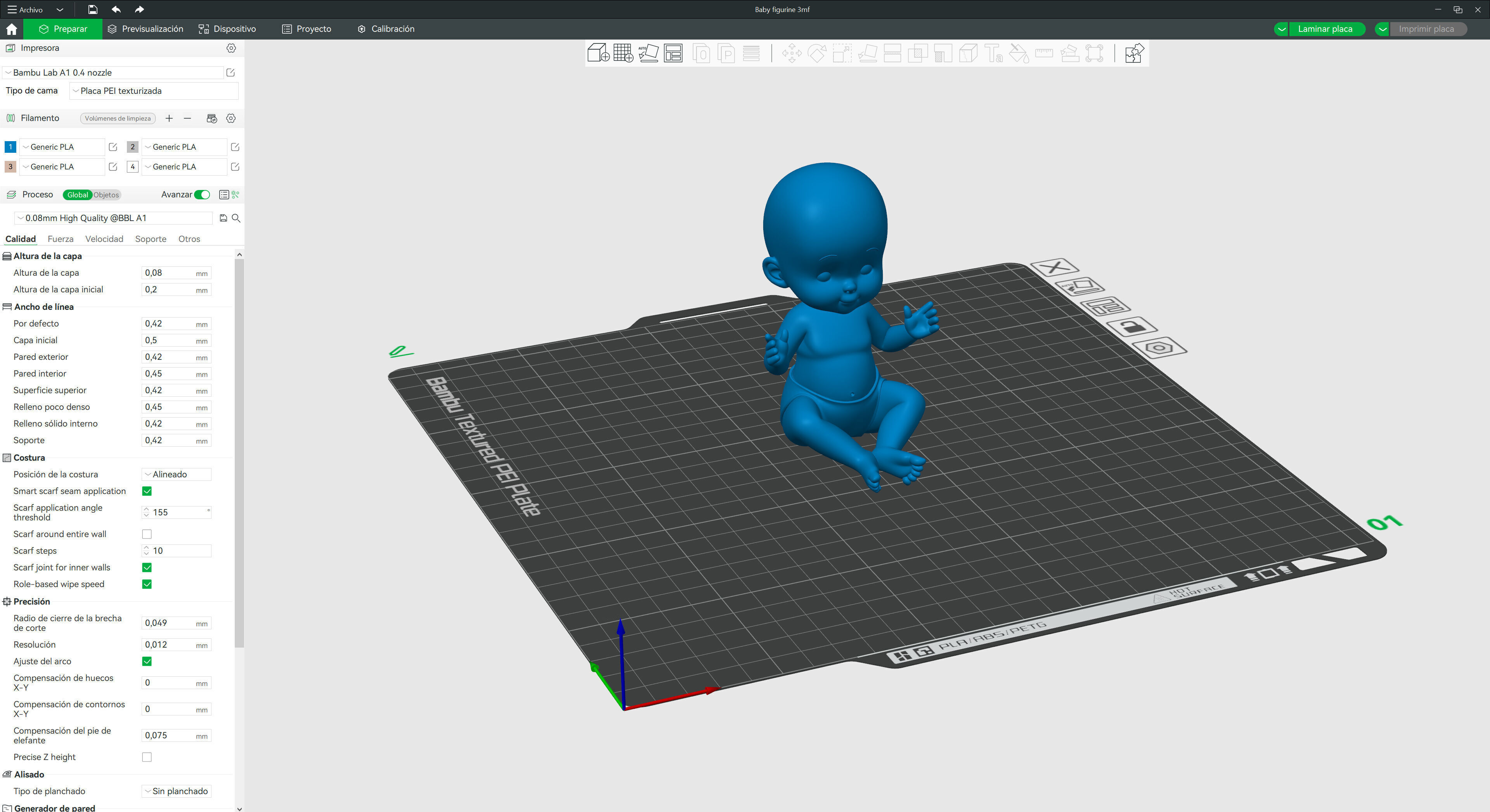 Baby figurine 3D print model_9