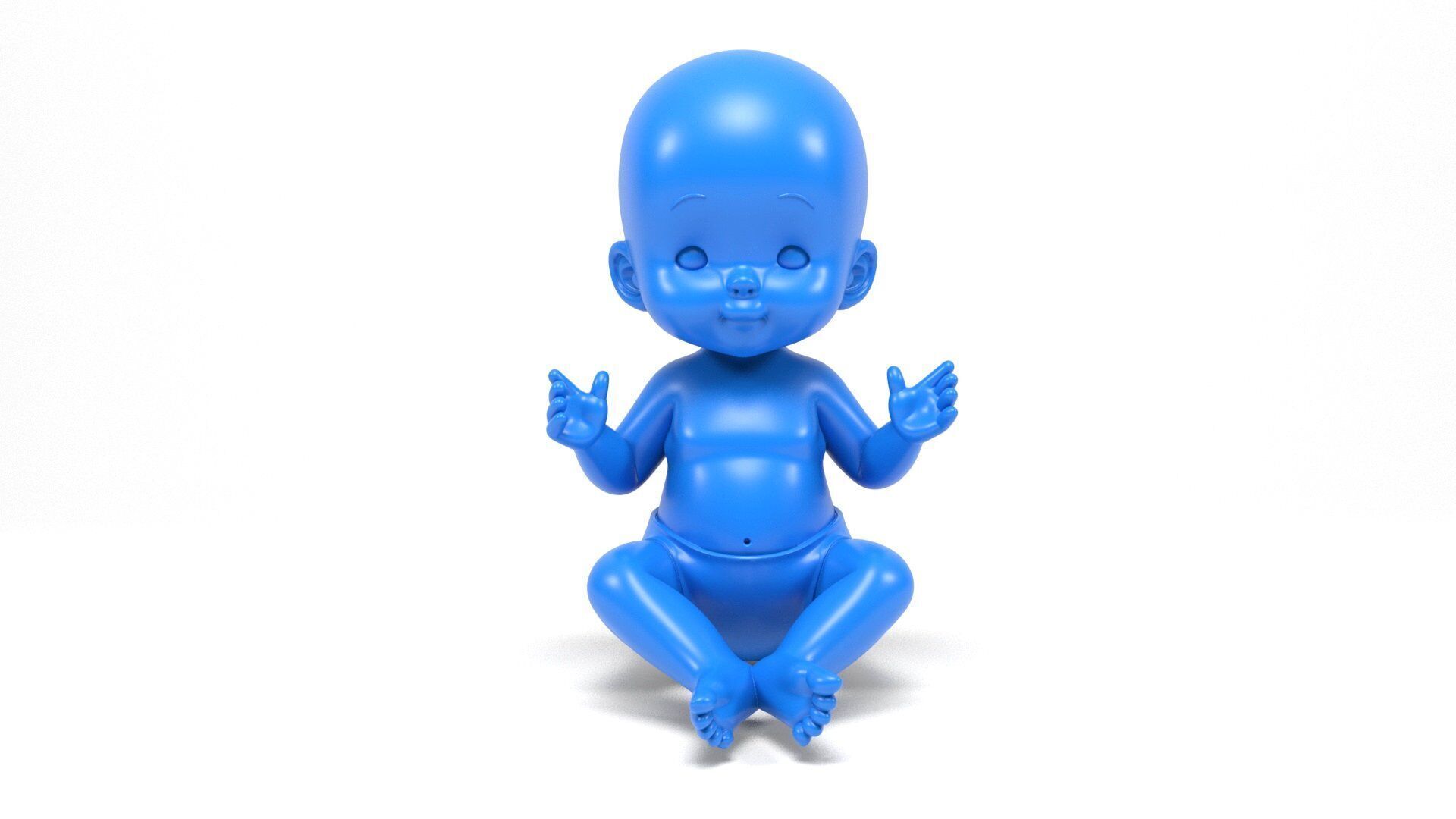 Baby figurine 3D print model_2