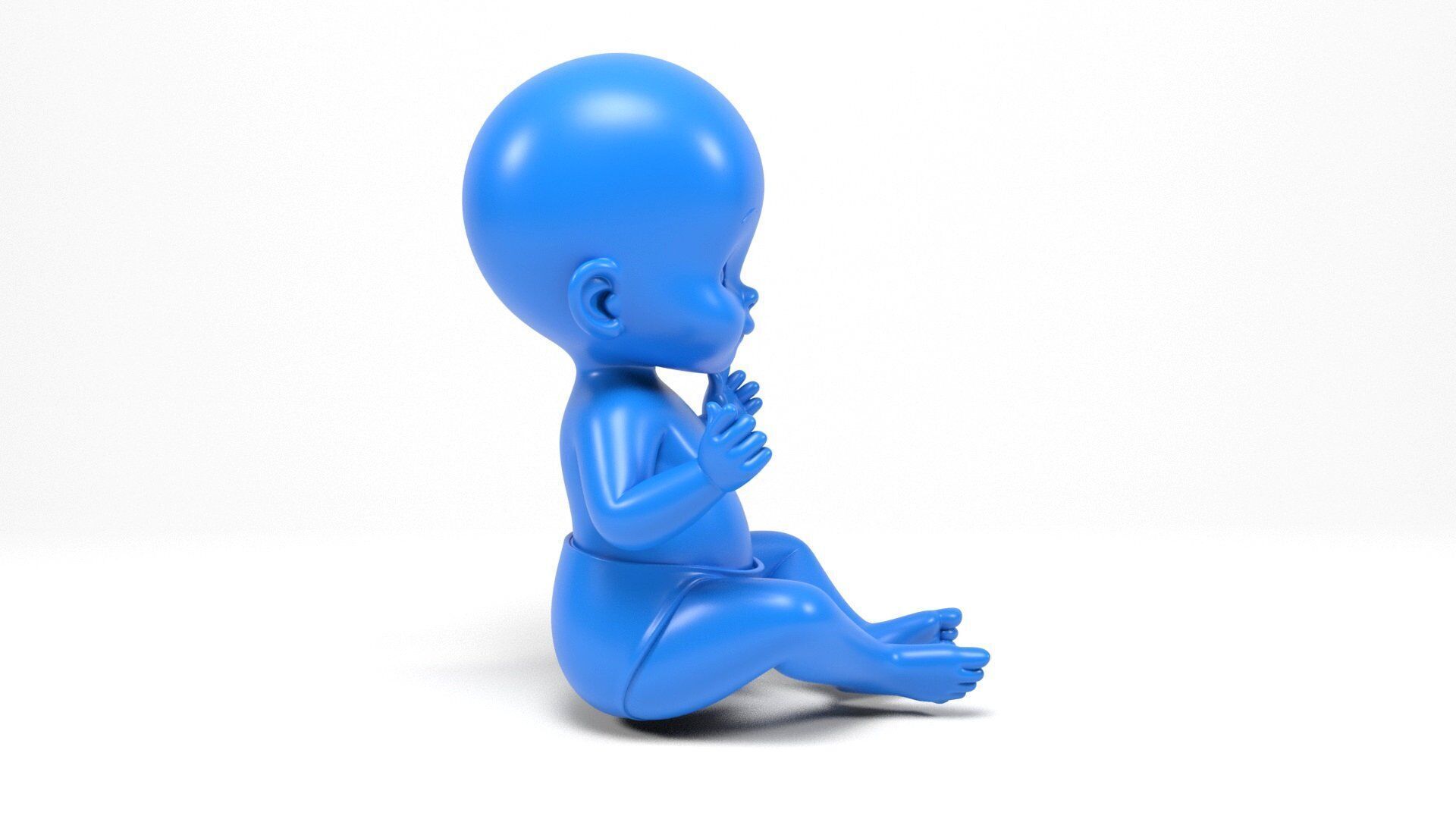 Baby figurine 3D print model_4