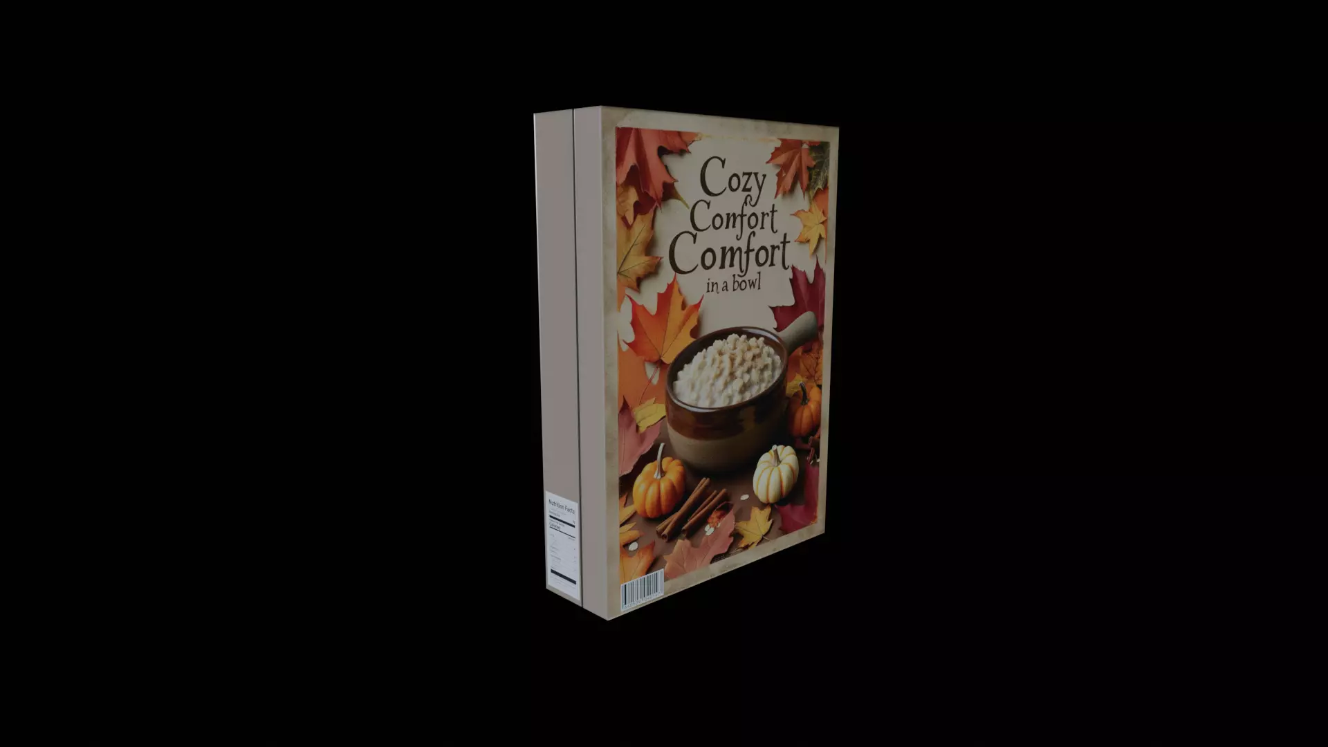 Dry breakfast and cereal-Instant Oatmeal-GAME READY PBR Low-poly 3D model_0