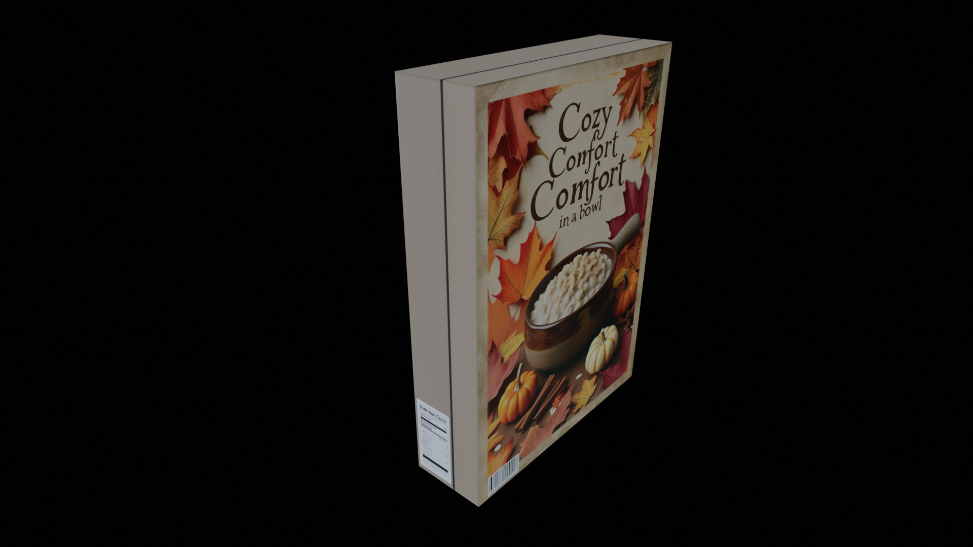 Dry breakfast and cereal-Instant Oatmeal-GAME READY PBR Low-poly 3D model_11