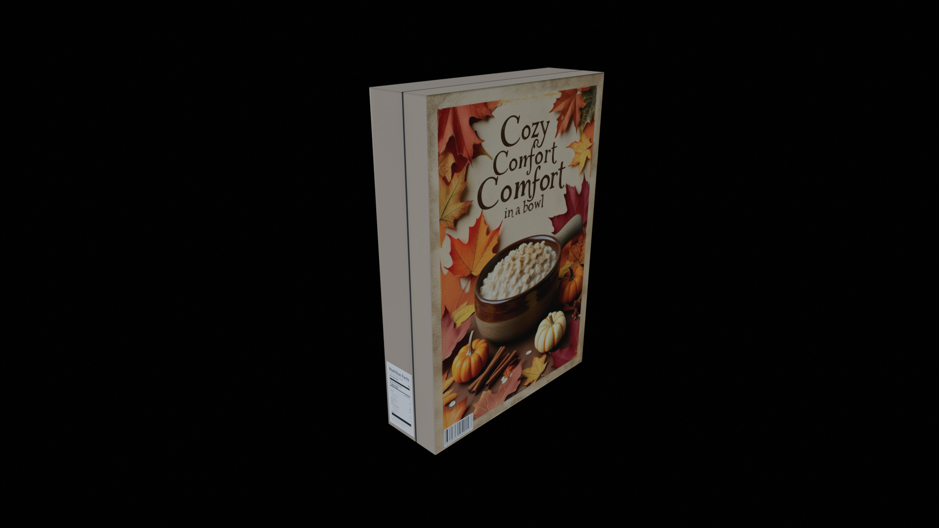 Dry breakfast and cereal-Instant Oatmeal-GAME READY PBR Low-poly 3D model_3