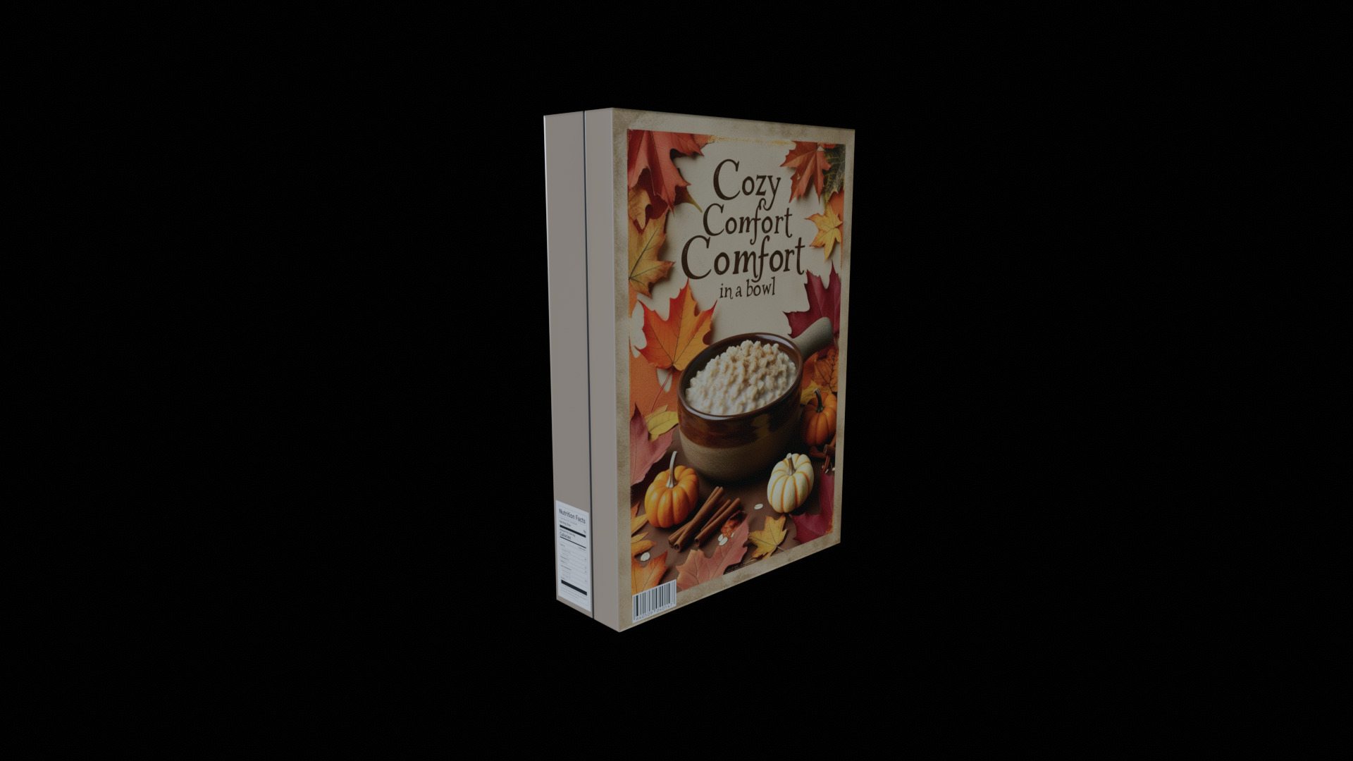 Dry breakfast and cereal-Instant Oatmeal-GAME READY PBR Low-poly 3D model_2