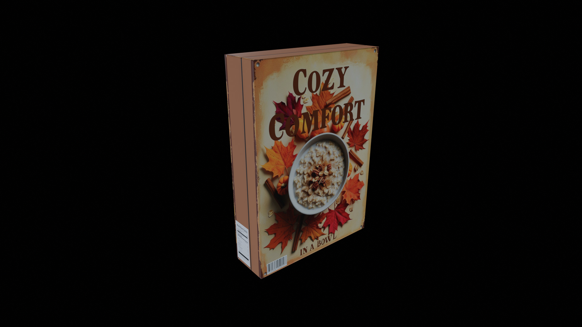 Dry breakfast and cereal-Instant Oatmeal-GAME READY PBR Low-poly 3D model_2