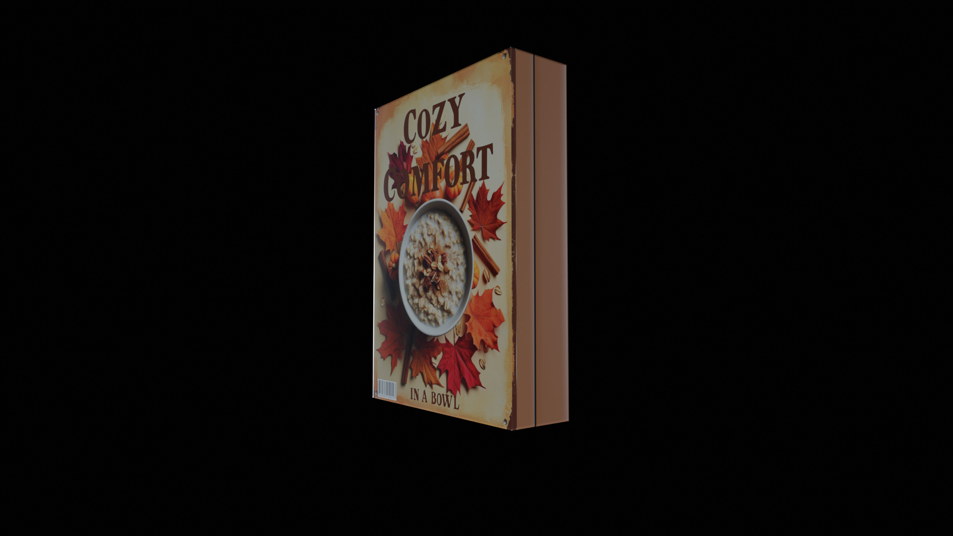 Dry breakfast and cereal-Instant Oatmeal-GAME READY PBR Low-poly 3D model_10