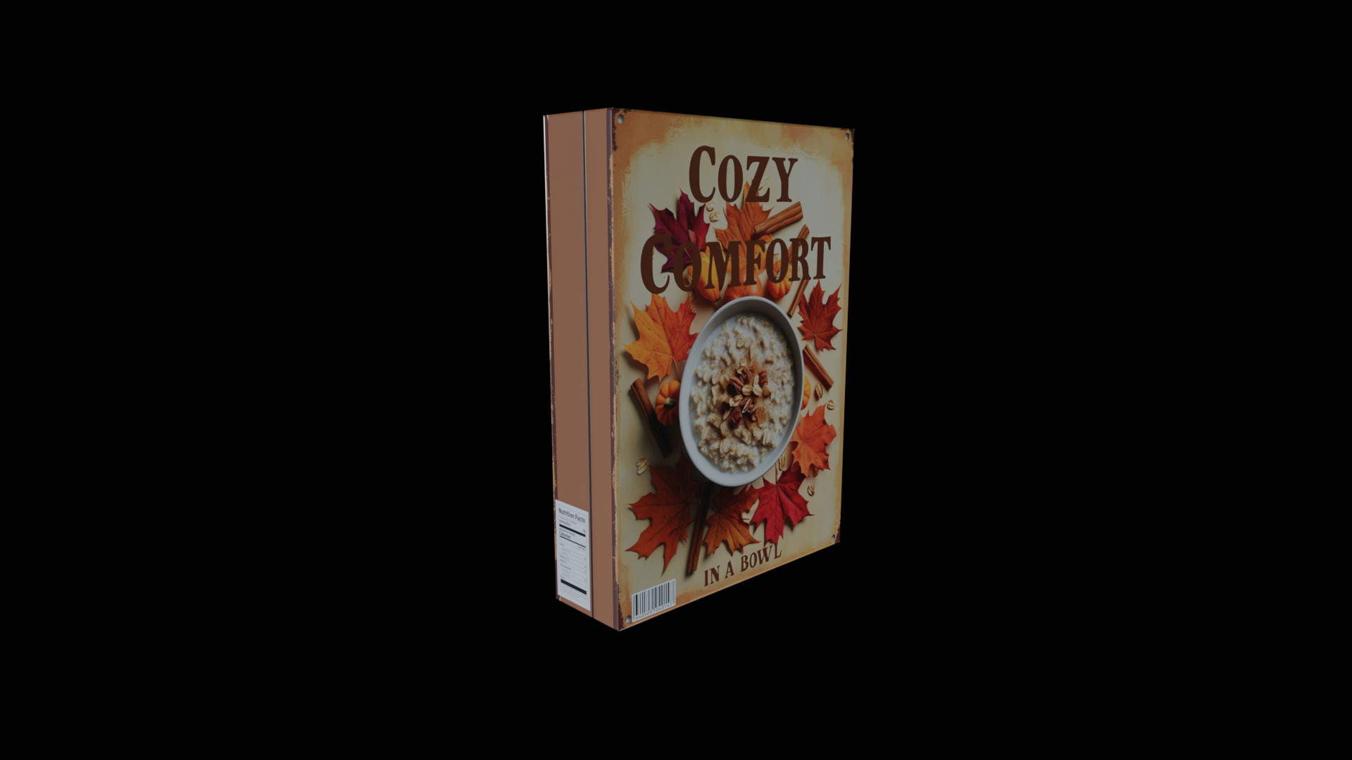 Dry breakfast and cereal-Instant Oatmeal-GAME READY PBR Low-poly 3D model_12