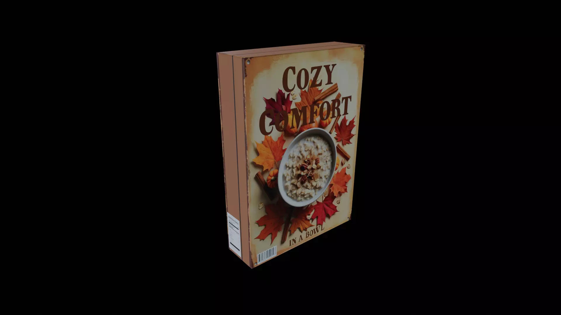 Dry breakfast and cereal-Instant Oatmeal-GAME READY PBR Low-poly 3D model_0