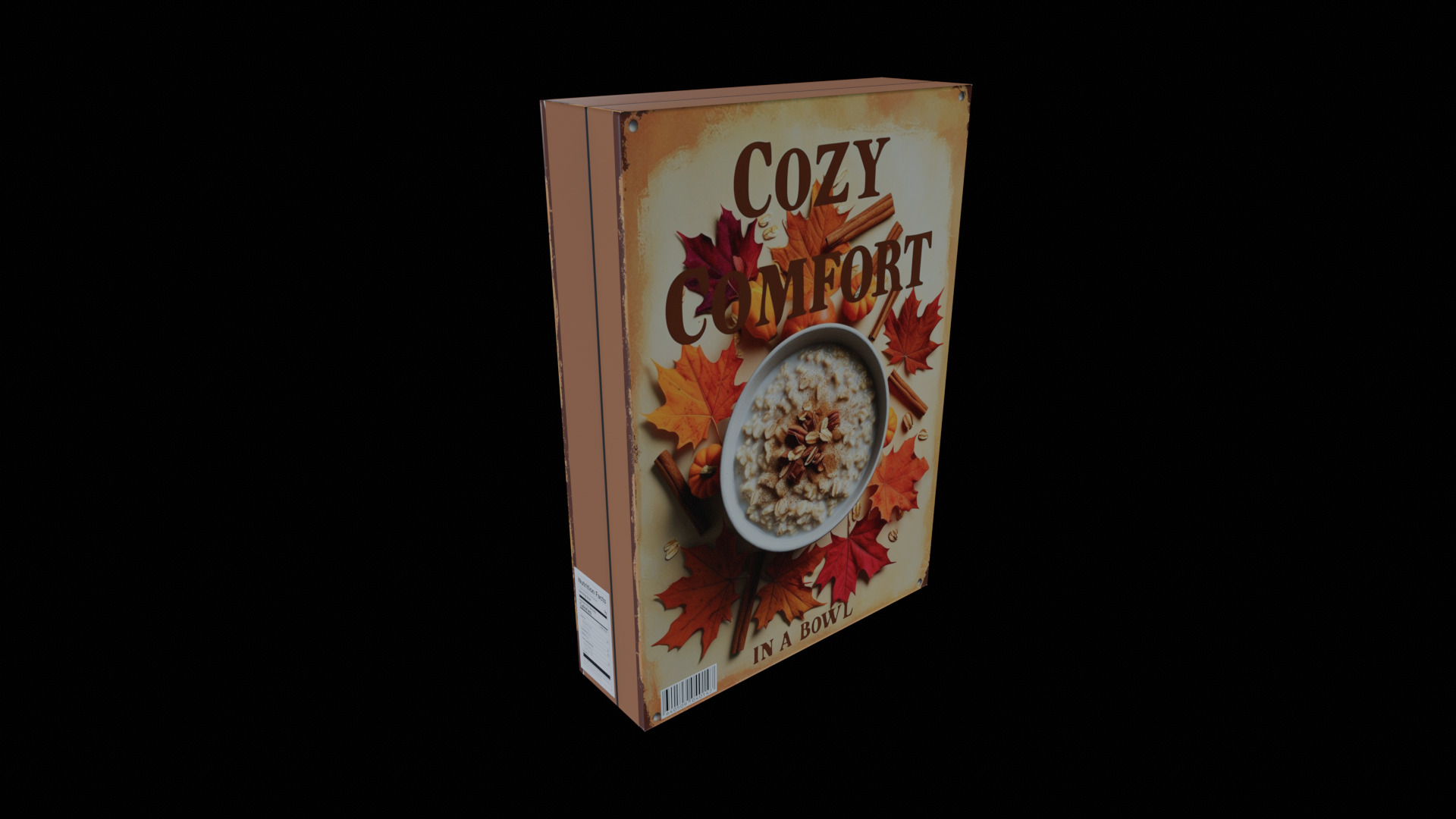 Dry breakfast and cereal-Instant Oatmeal-GAME READY PBR Low-poly 3D model_3
