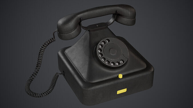 Old Phone - PBR Texture Low-poly 3D model