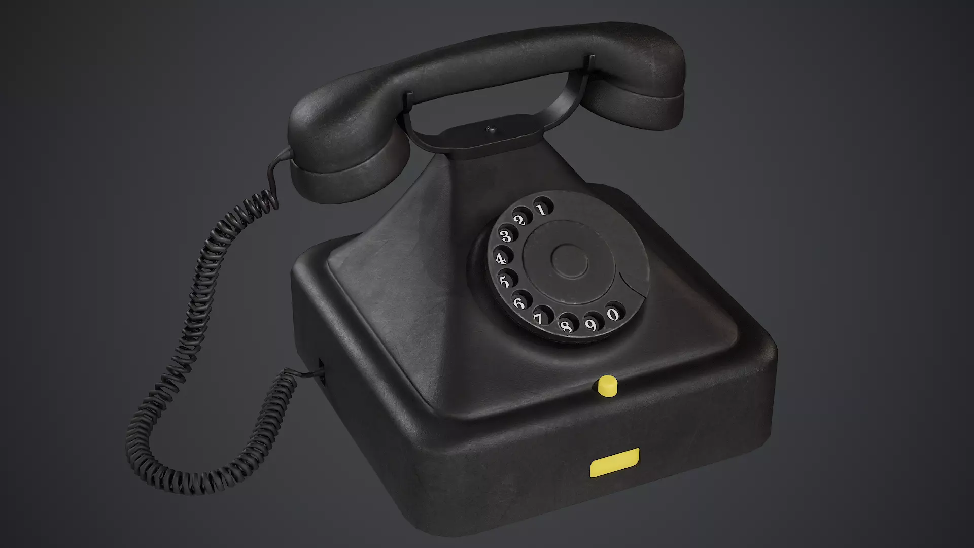 Old Phone - PBR Texture Low-poly 3D model