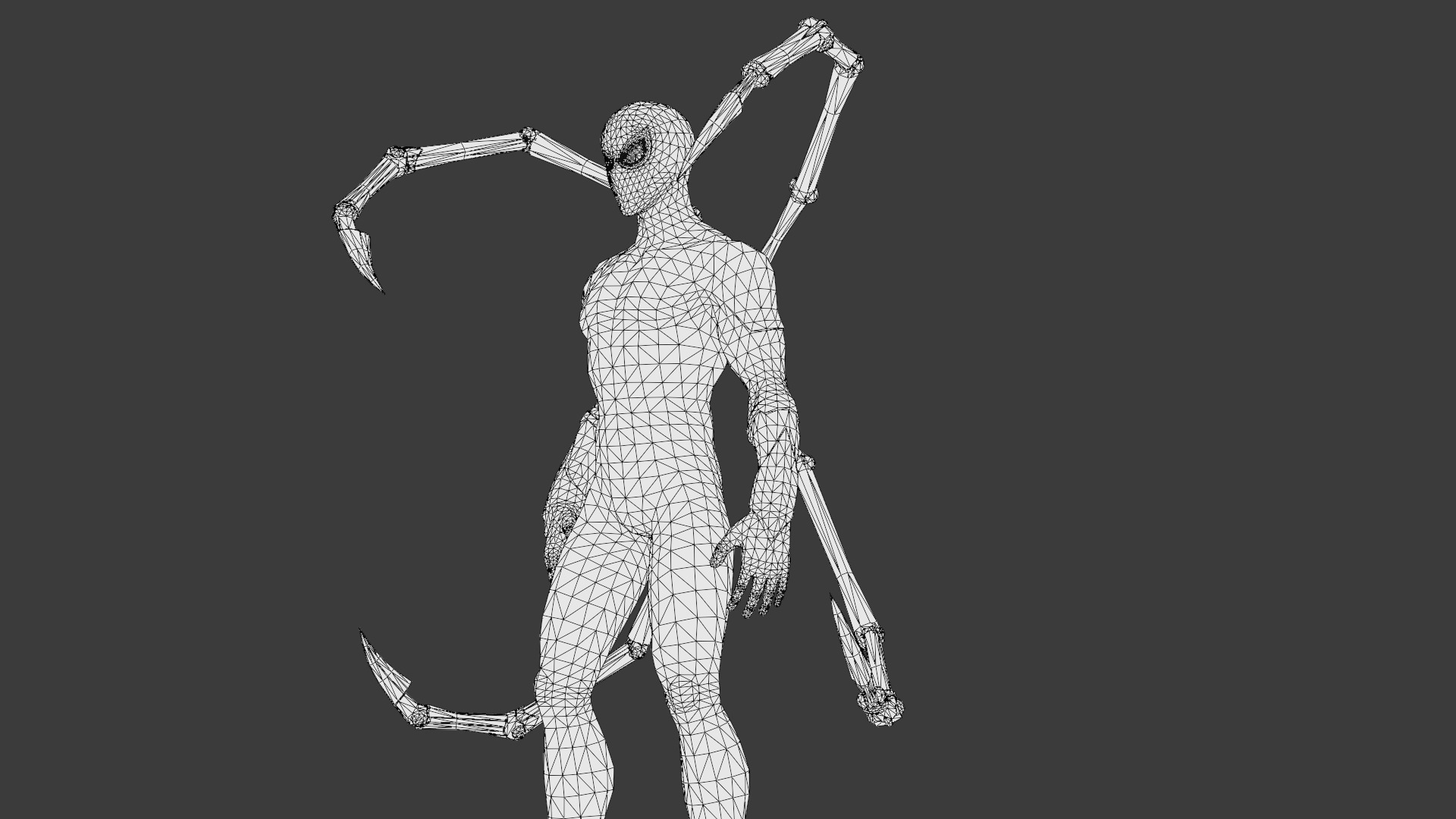 Spider-Man Infinity War Suit High-Quality 3D Model Low-poly 3D model_25