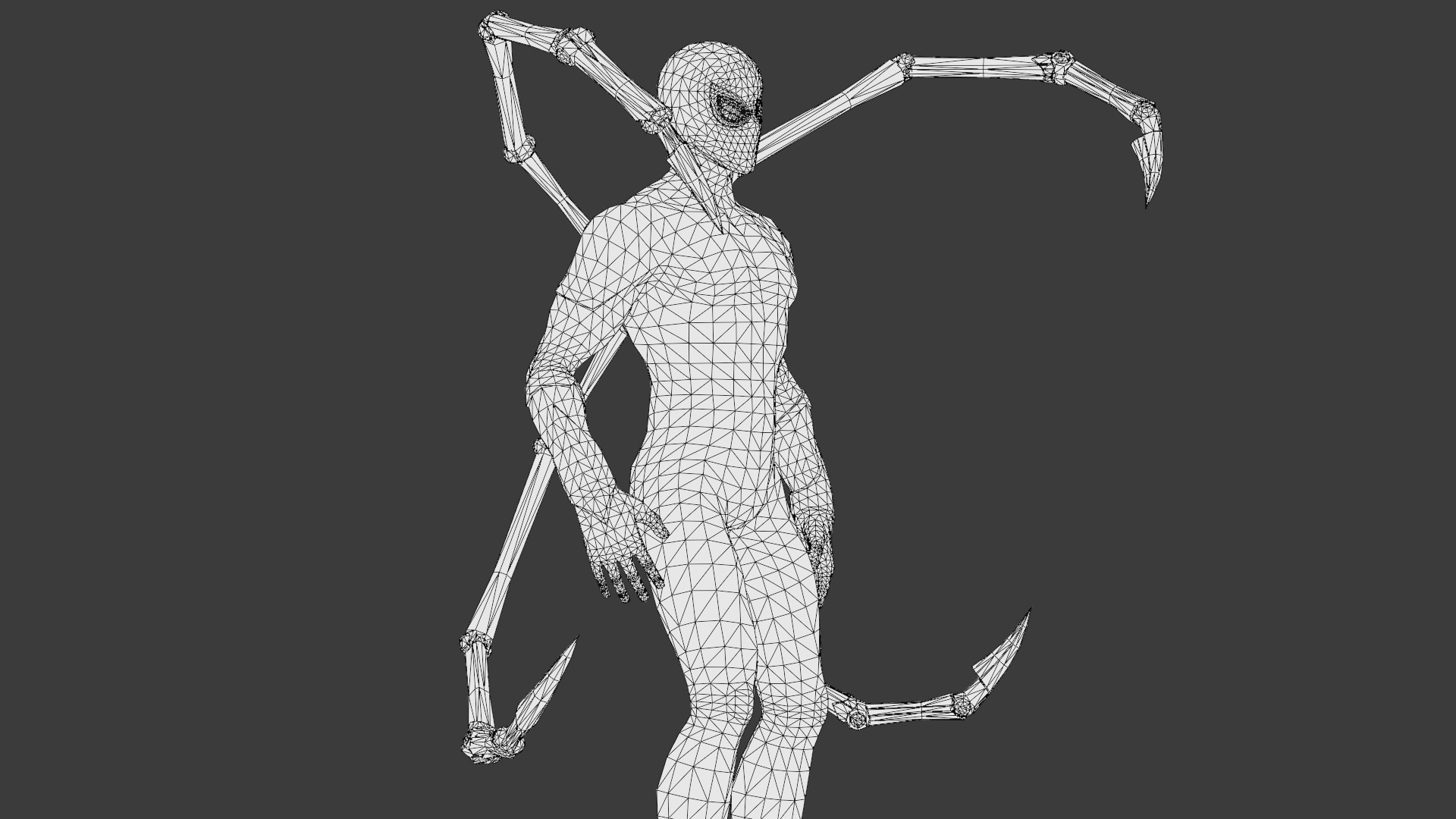 Spider-Man Infinity War Suit High-Quality 3D Model Low-poly 3D model_24