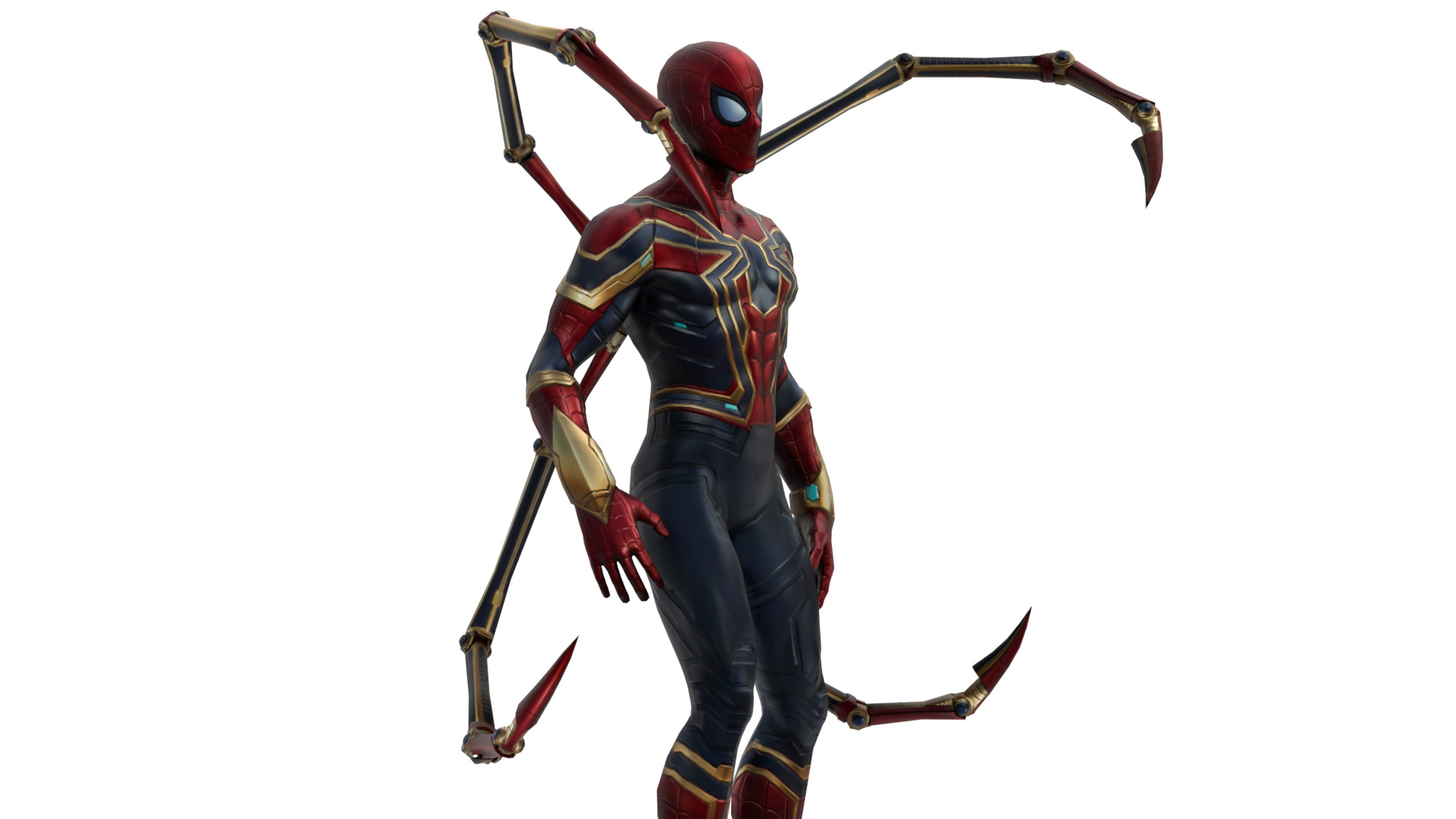 Spider-Man Infinity War Suit High-Quality 3D Model Low-poly 3D model_11