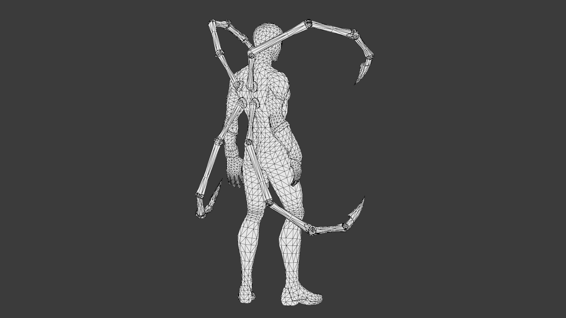 Spider-Man Infinity War Suit High-Quality 3D Model Low-poly 3D model_32